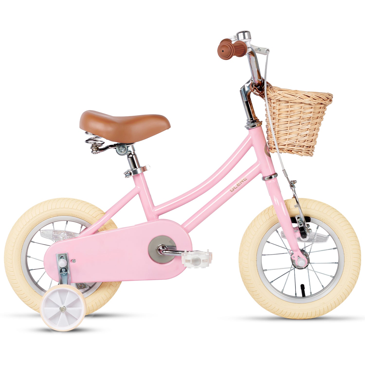 Pink-12 With Training Wheels