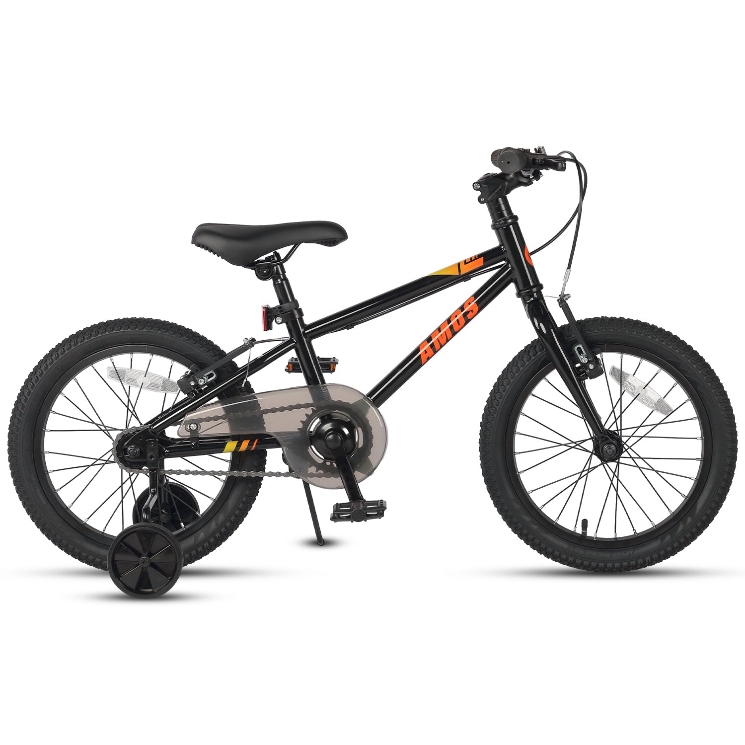 Black-16 Inch With Training Wheels